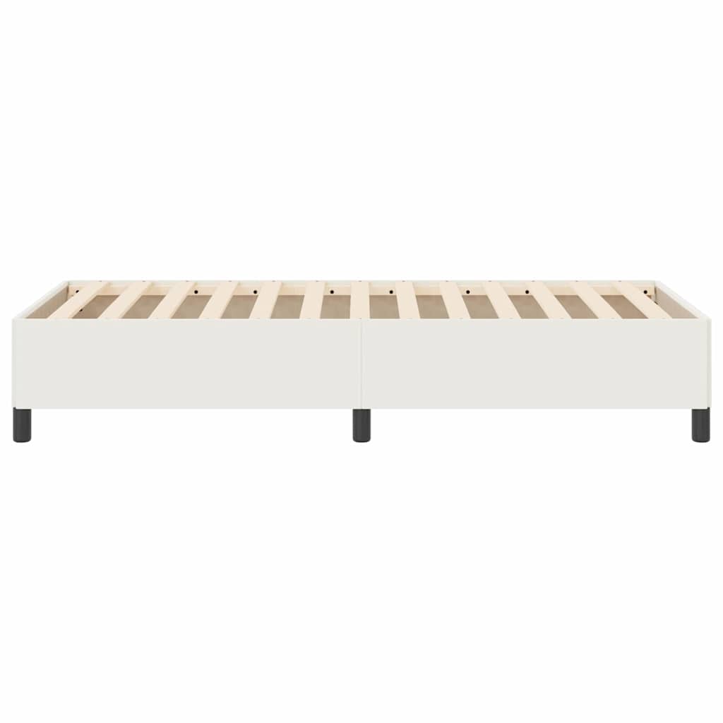 Boxrugós ágy Krémszínű 90 x 200 cm Bársonyos szövet