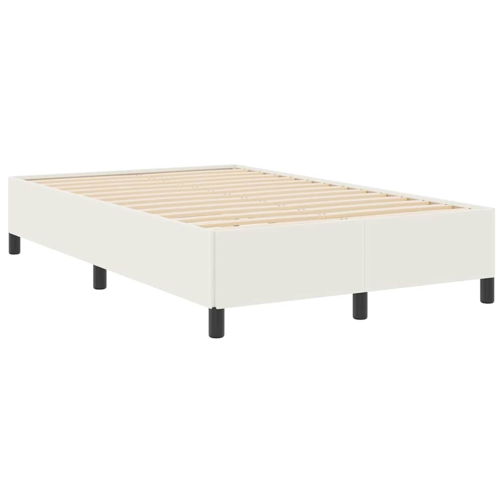 Boxrugós ágy Krémszínű 120 x 190 cm Bársonyos szövet