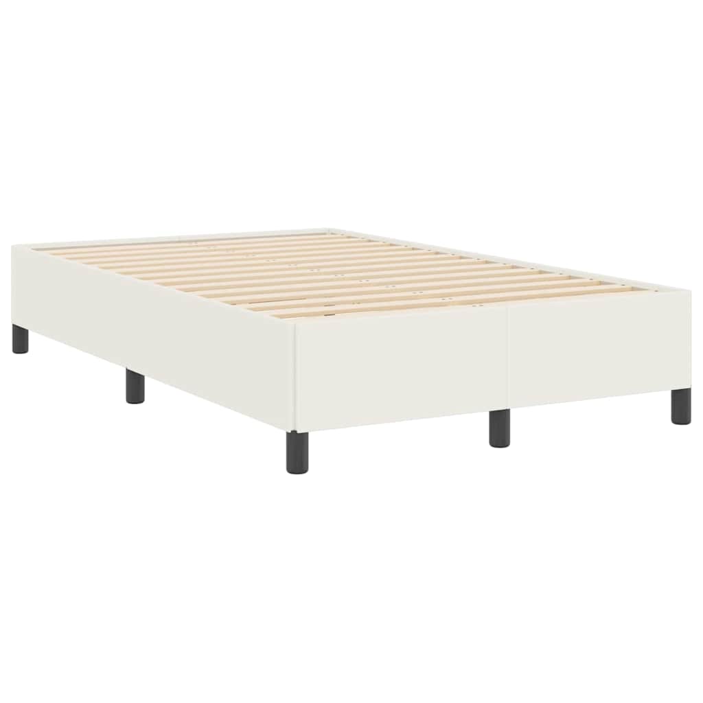Boxrugós ágy Krémszínű 120 x 190 cm Bársonyos szövet
