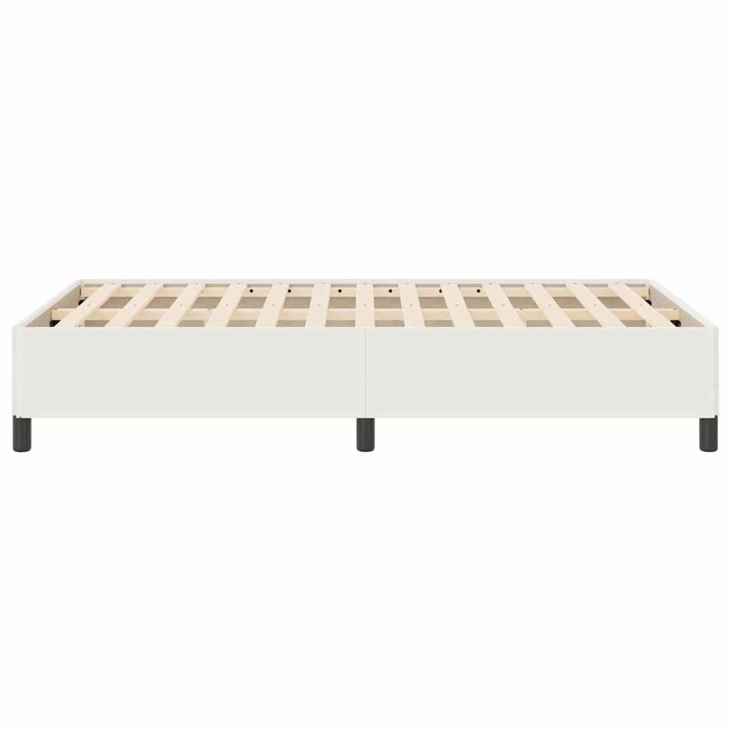 Boxrugós ágy Krémszínű 120 x 190 cm Bársonyos szövet