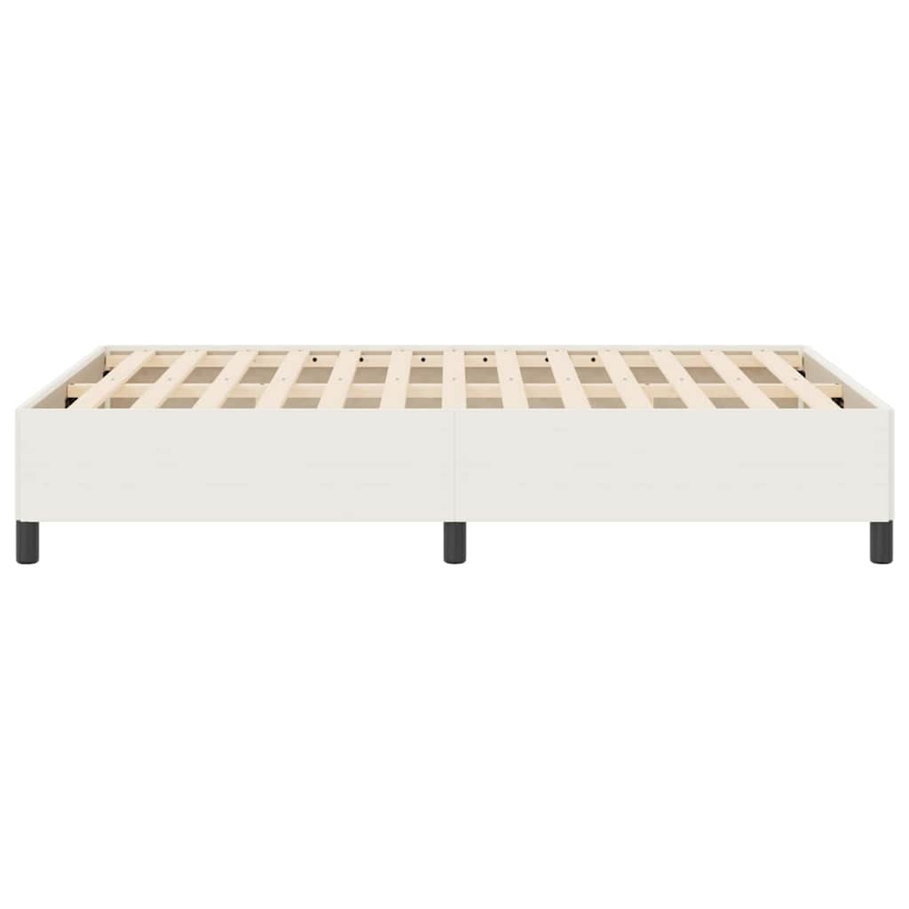 Boxrugós ágy Krémszínű 140 x 190 cm Bársonyos szövet