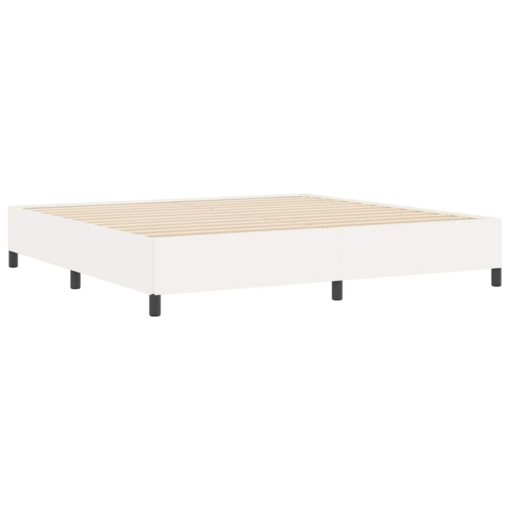 Boxrugós ágy Krémszínű 200 x 200 cm Bársonyos szövet