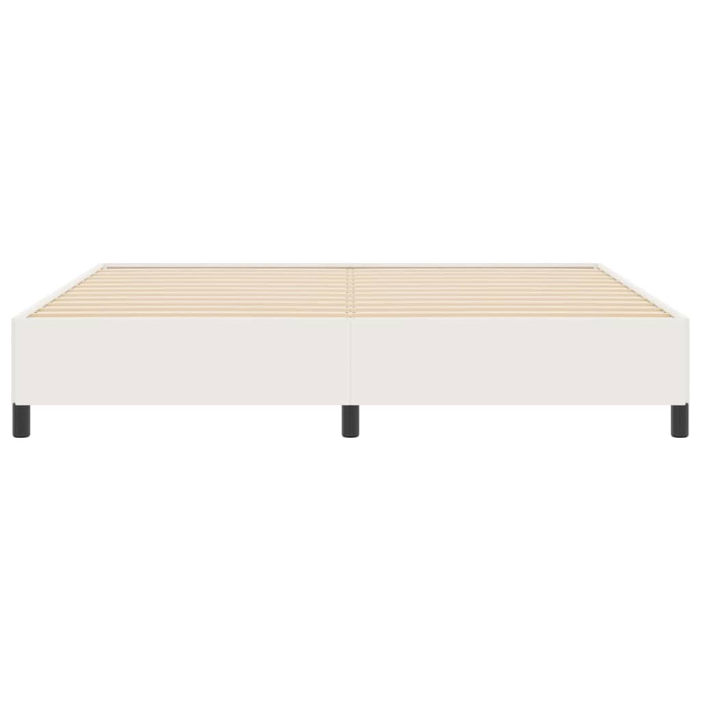 Boxrugós ágy Krémszínű 200 x 200 cm Bársonyos szövet