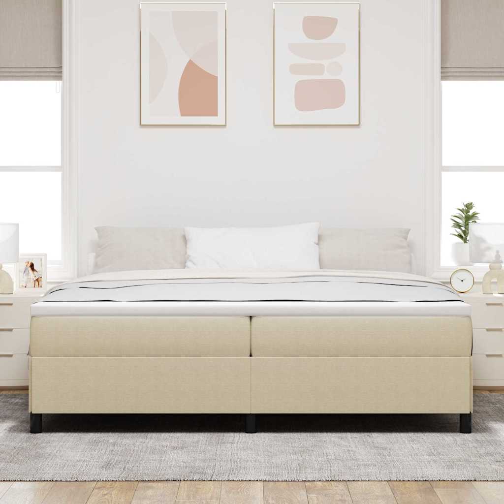 Boxrugós ágy Szürke zöld 200 x 200 cm Bársonyos szövet