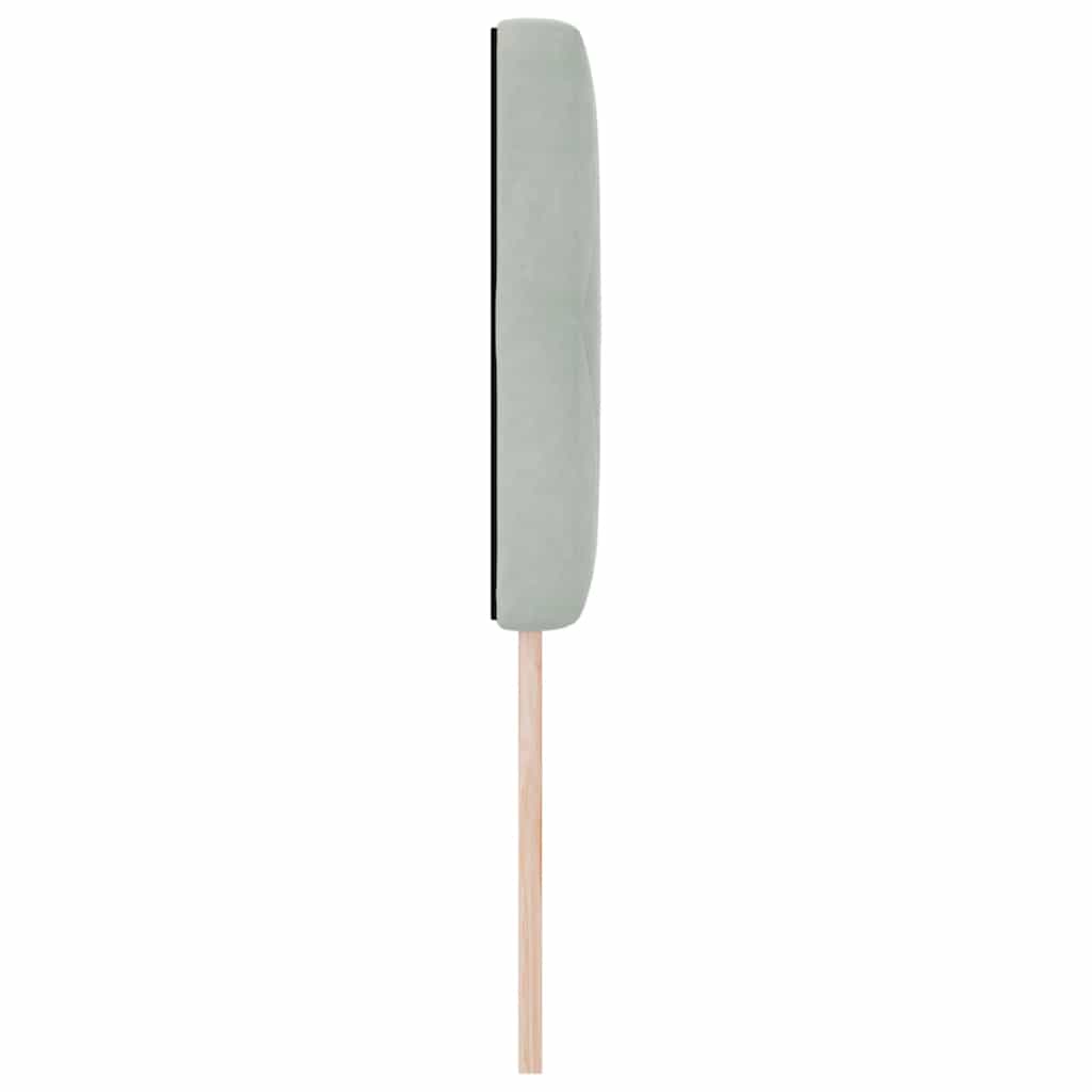 Fejtámla Világosszürke 80 cm Bársony