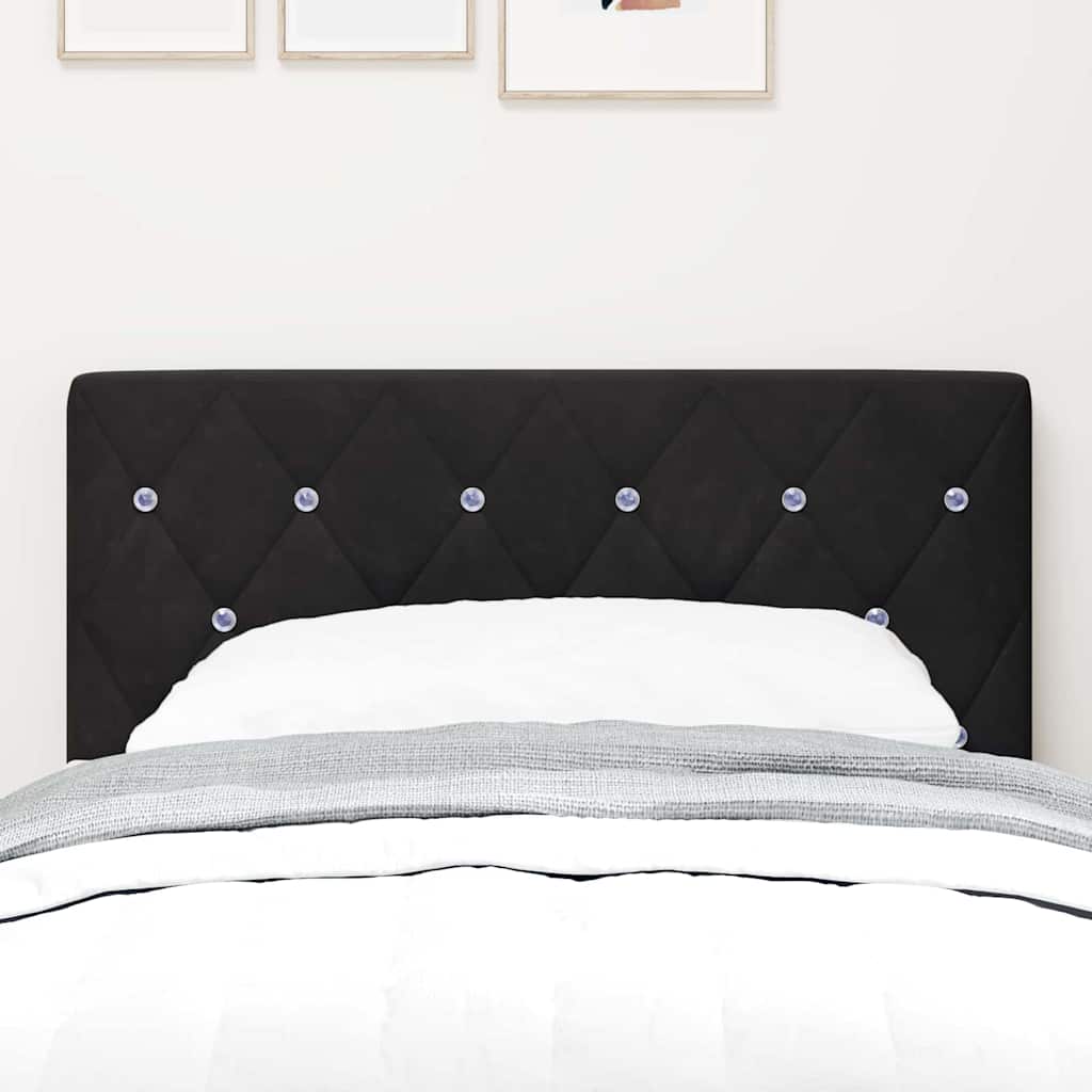 Fejtámla Fekete 80 cm Bársony