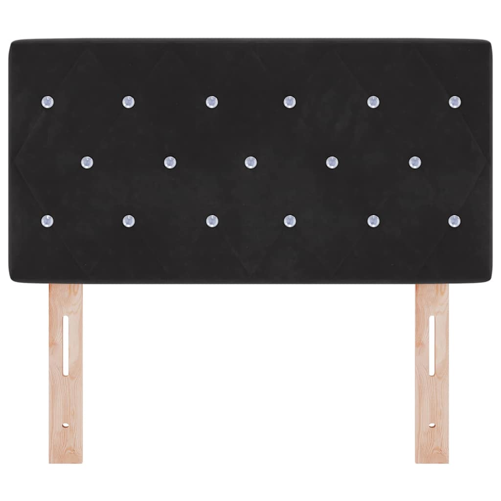 Fejtámla Fekete 80 cm Bársony