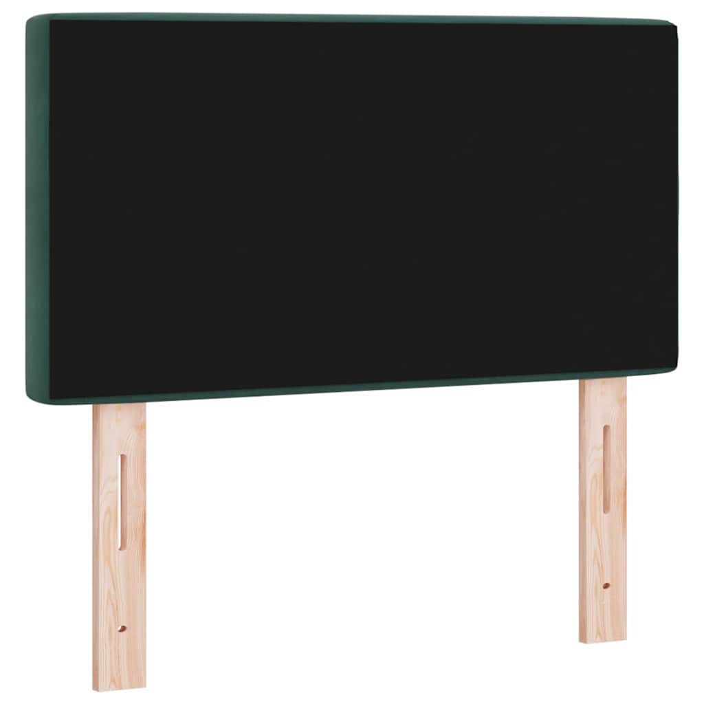 Fejtámla Sötétzöld 80 cm Bársony