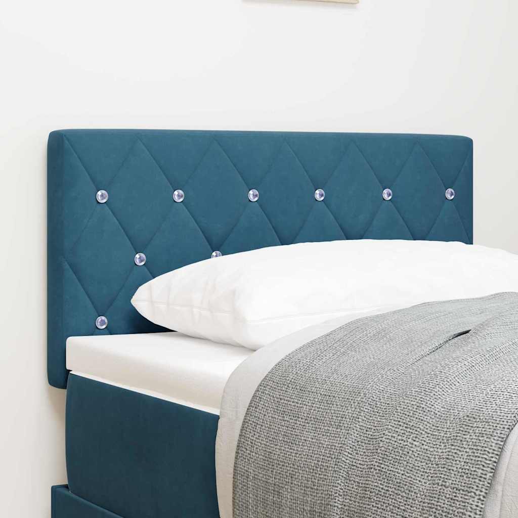 Fejtámla Sötét kék 80 cm Bársony
