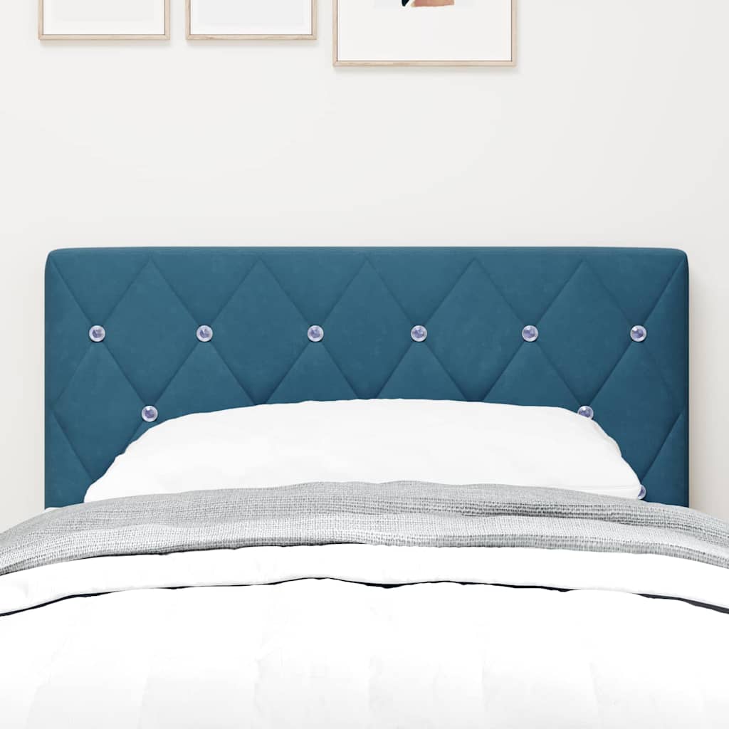 Fejtámla Sötét kék 80 cm Bársony