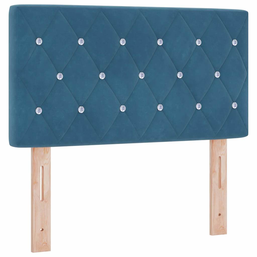 Fejtámla Sötét kék 80 cm Bársony