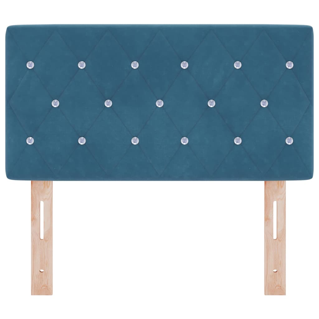 Fejtámla Sötét kék 80 cm Bársony