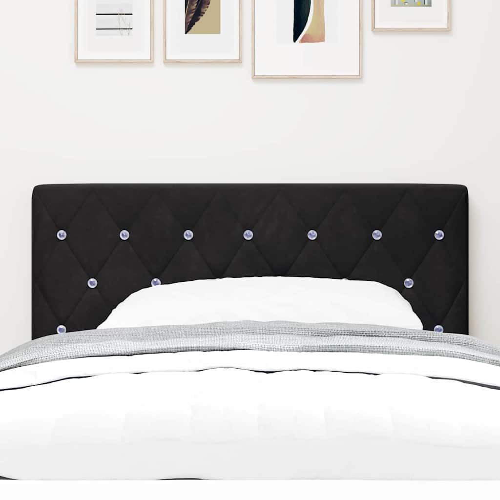 Fejtámla Fekete 90 cm Bársony
