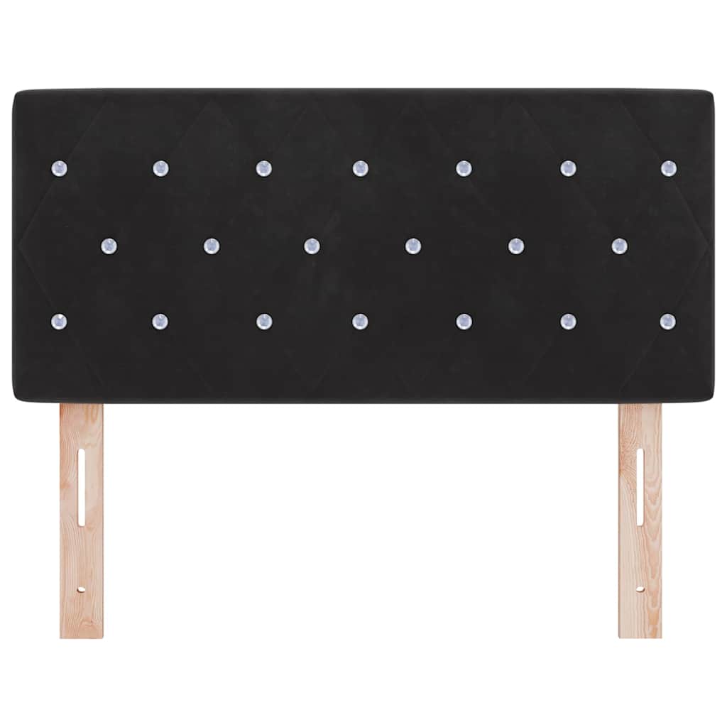 Fejtámla Fekete 90 cm Bársony