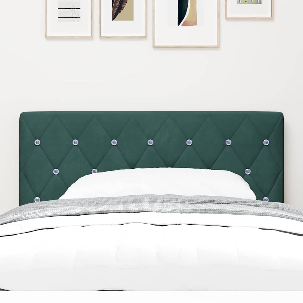 Fejtámla Sötétzöld 90 cm Bársony