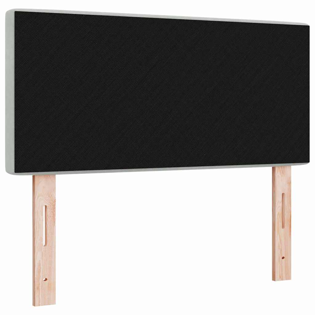 Fejtámla Világosszürke 100 cm Bársony