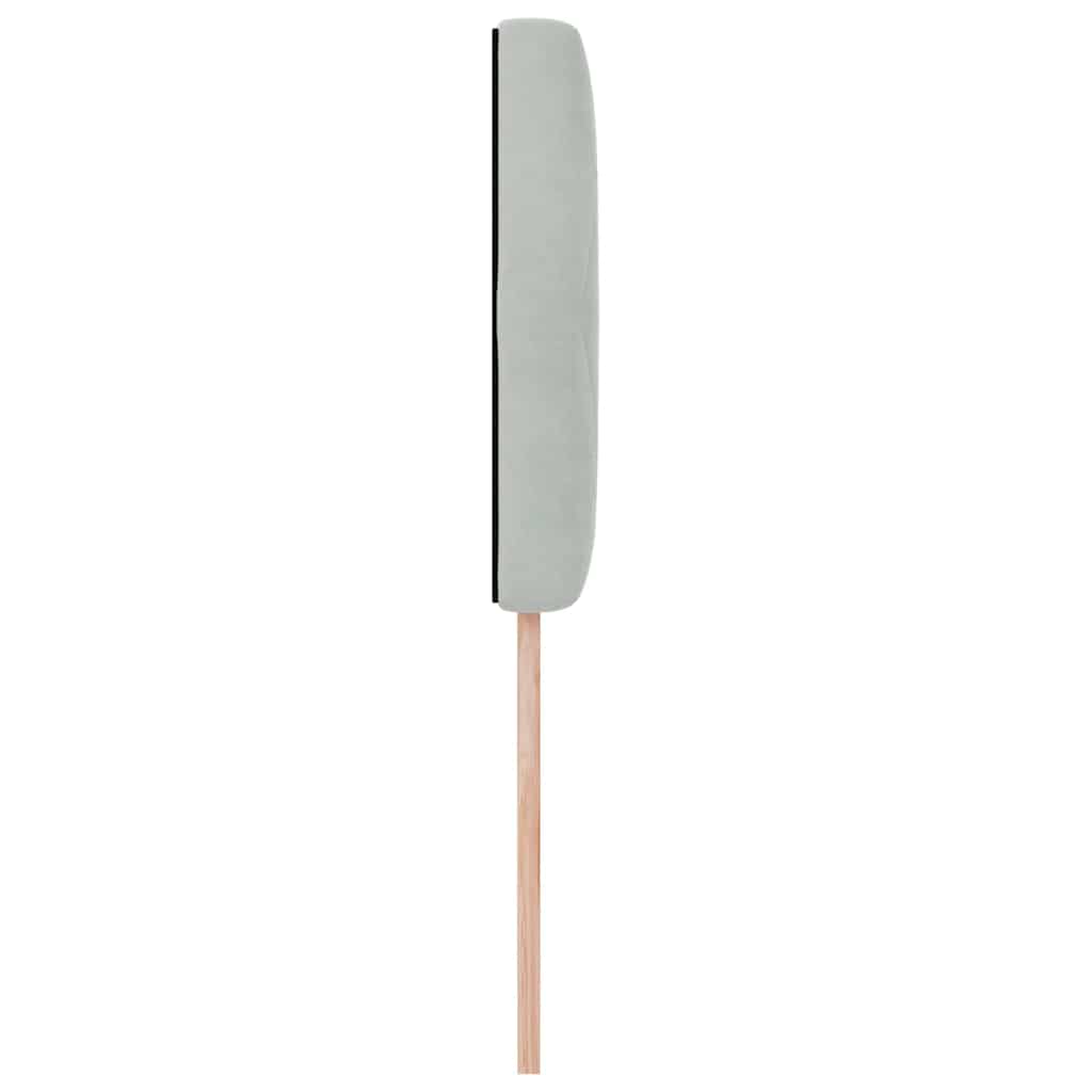 Fejtámla Világosszürke 100 cm Bársony