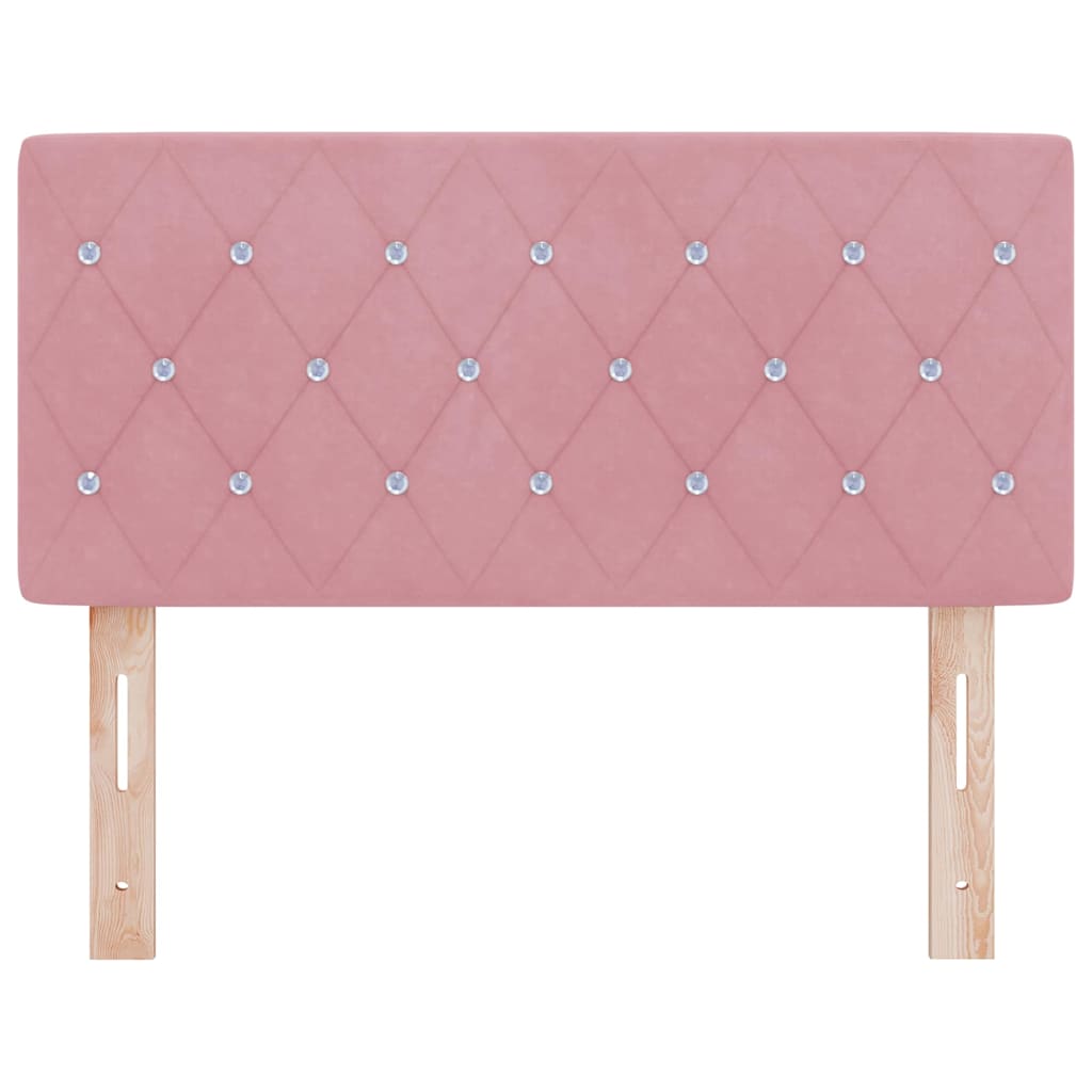 Fejtámla Rózsaszín 100 cm Bársony