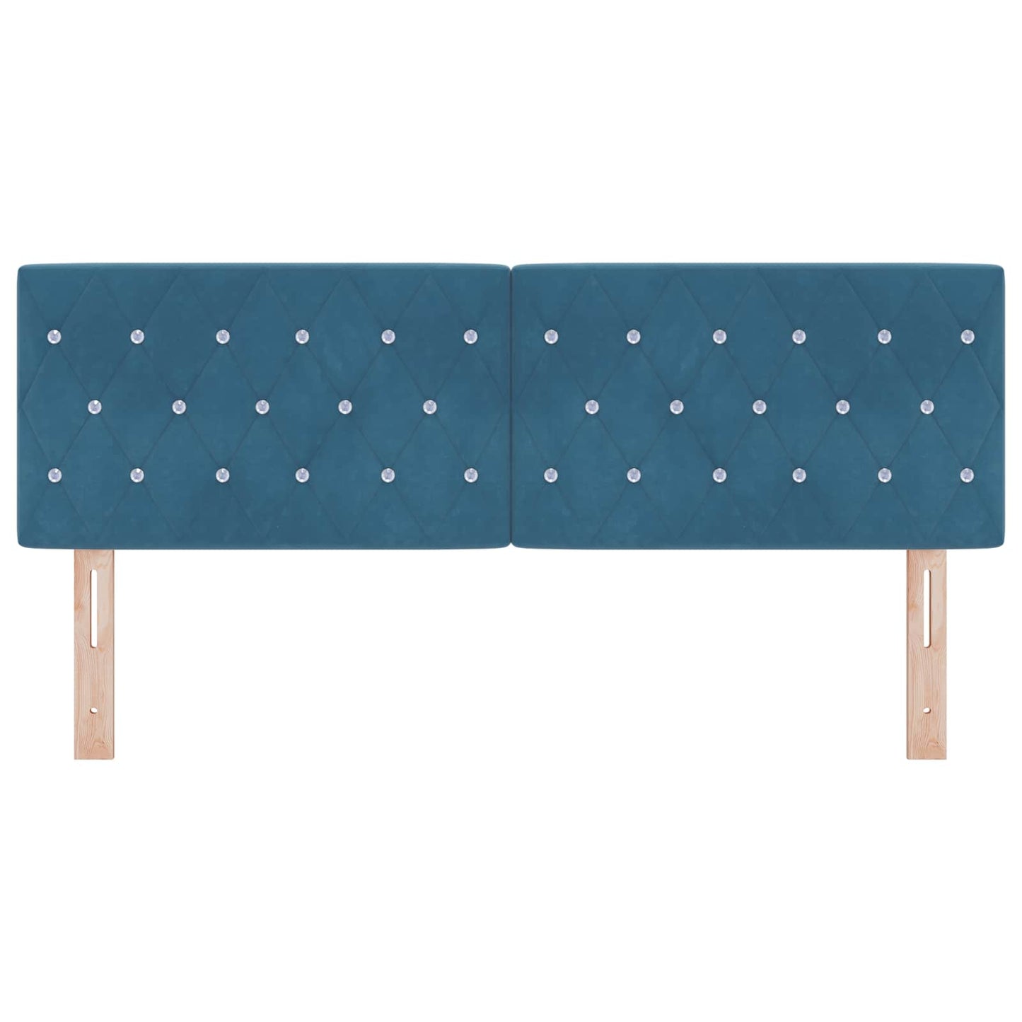 Fejtámla Sötét kék 160 cm Bársony
