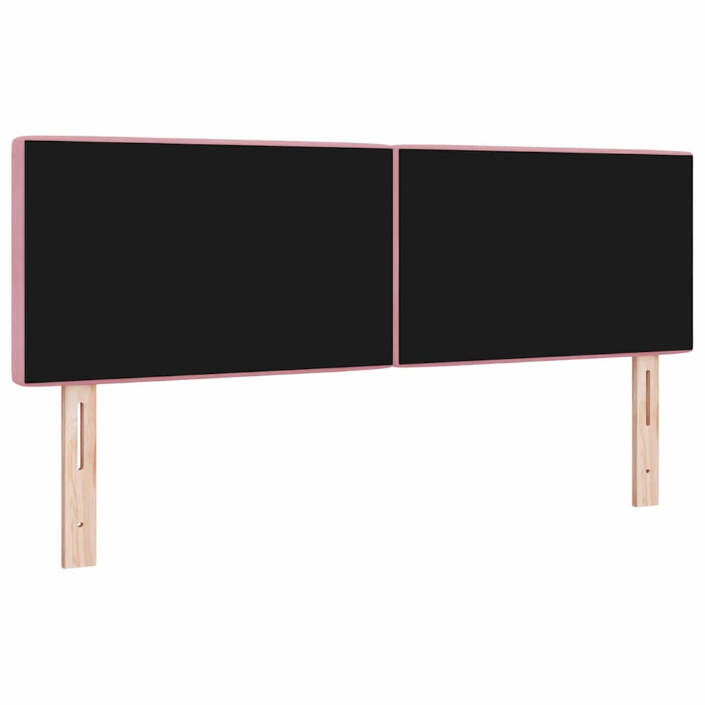 Fejtámla Rózsaszín 160 cm Bársony