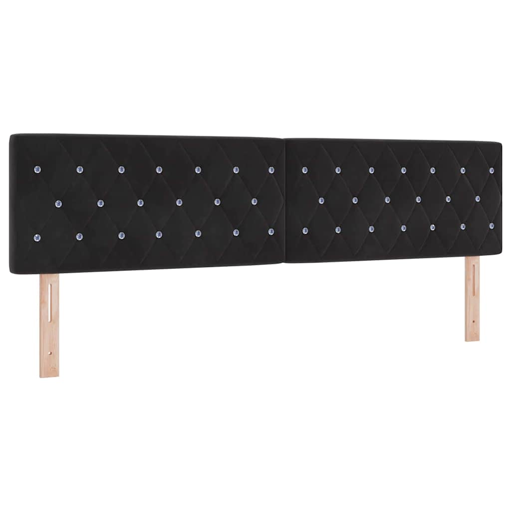 Fejtámla Fekete 180 cm Bársony