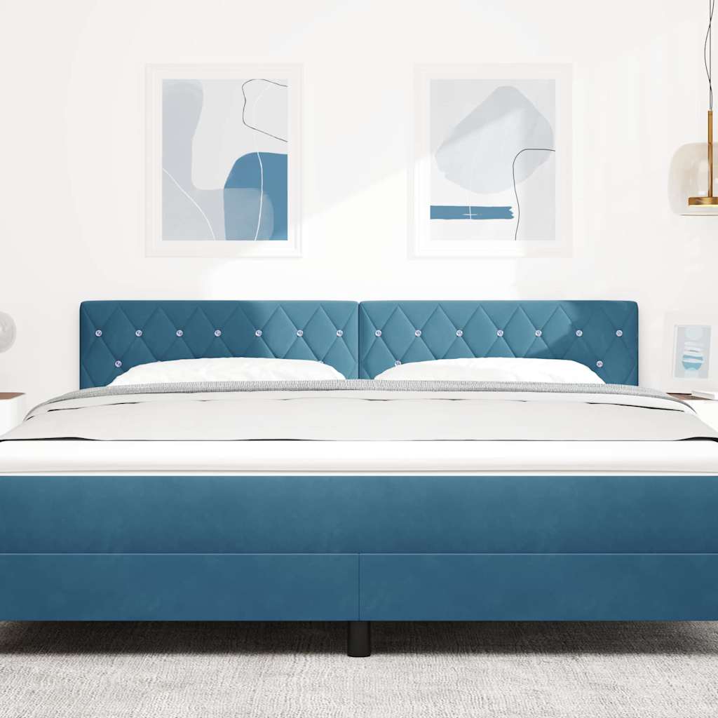 Fejtámla Sötét kék 180 cm Bársony