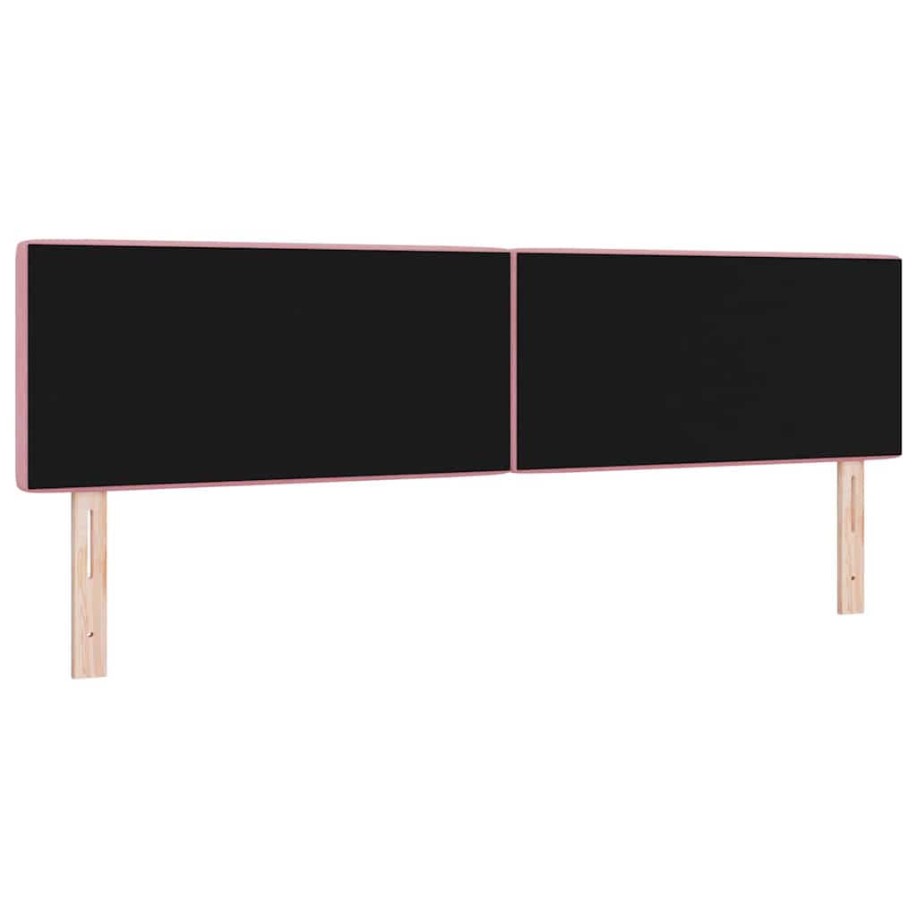 Fejtámla Rózsaszín 180 cm Bársony