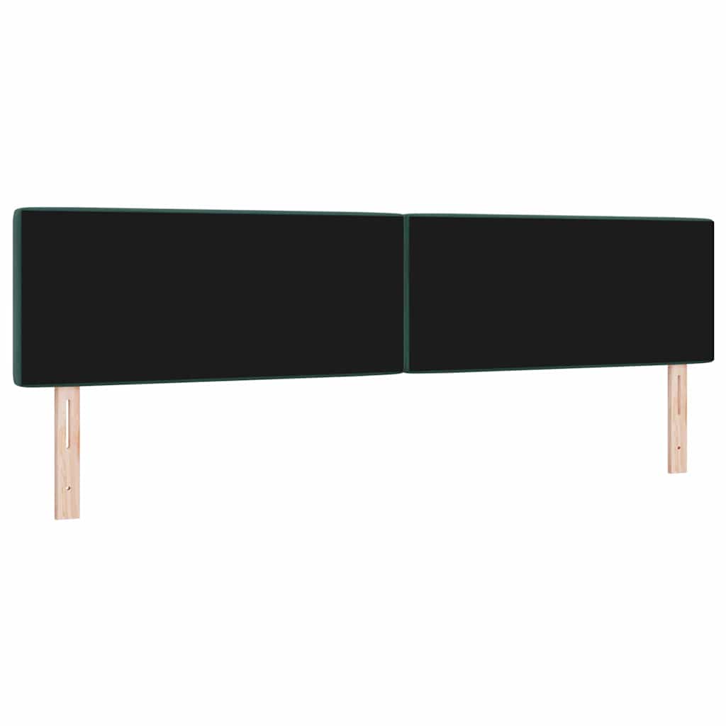 Fejtámla Sötétzöld 200 cm Bársony