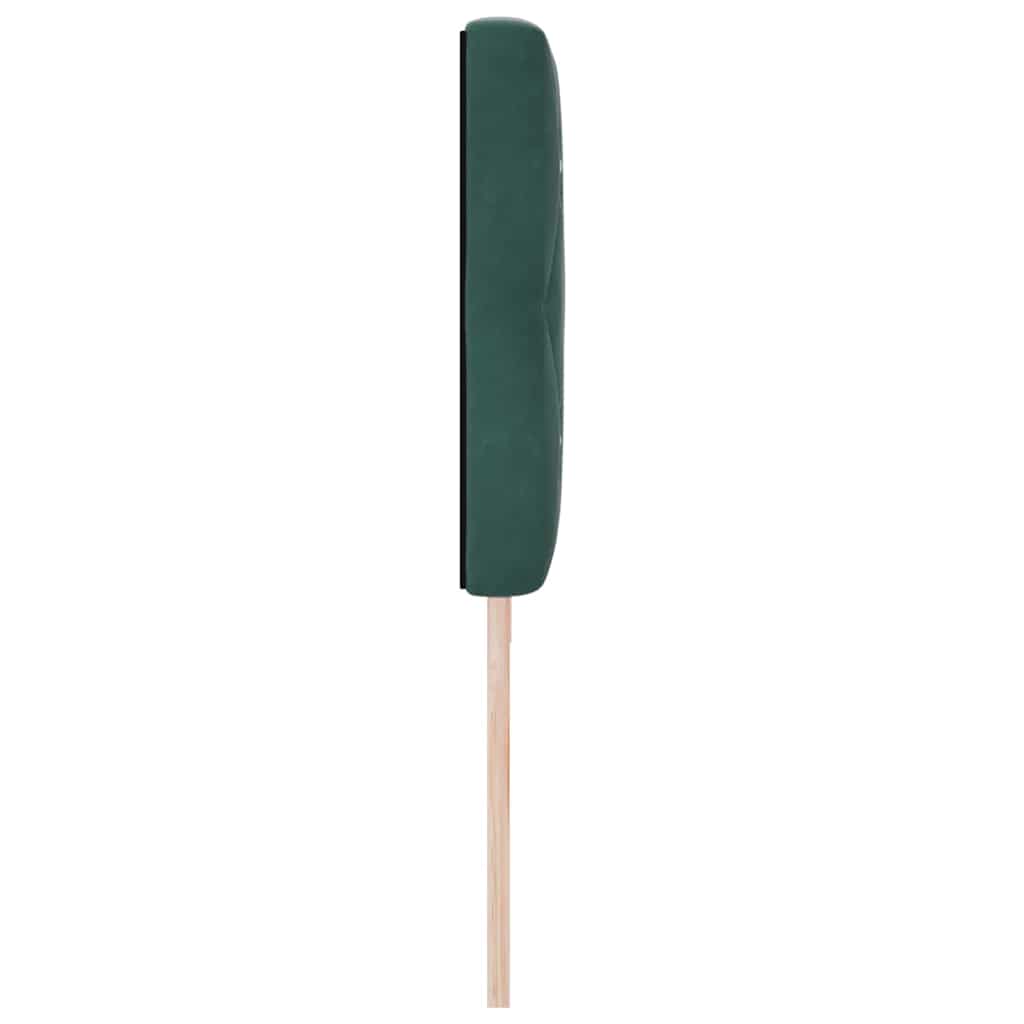 Fejtámla Sötétzöld 200 cm Bársony