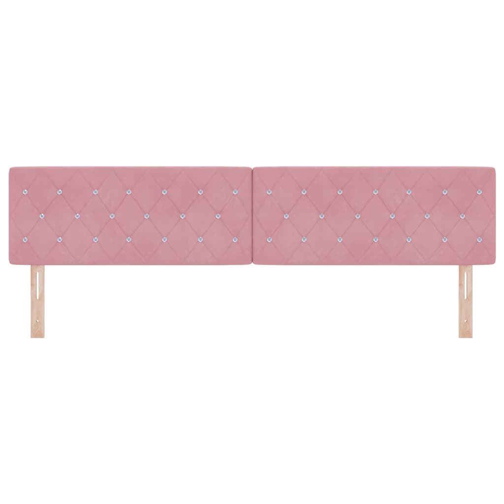 Fejtámla Rózsaszín 200 cm Bársony