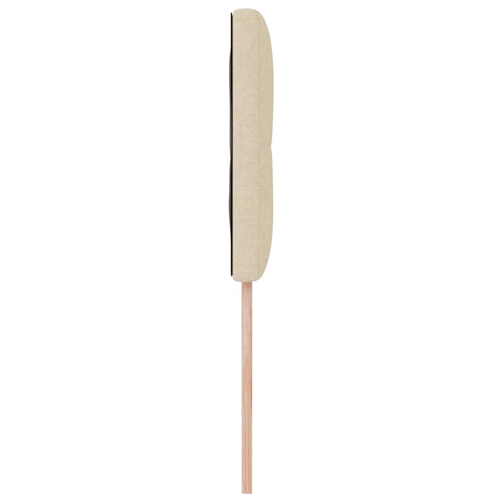 Magasságállítható ágyfej fejtámlával Krém 80 cm szövet