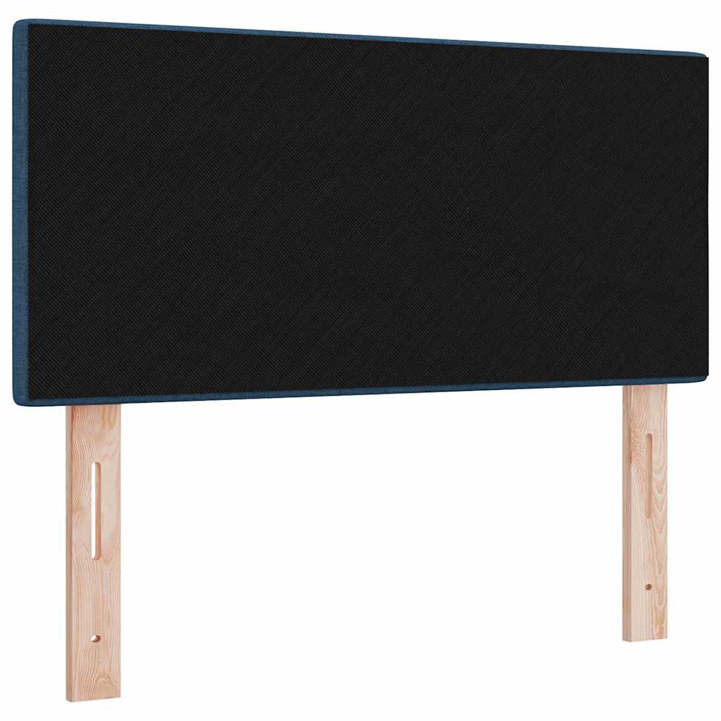 Magasságállítható ágyfej fejtámlával Kék 80 cm szövet