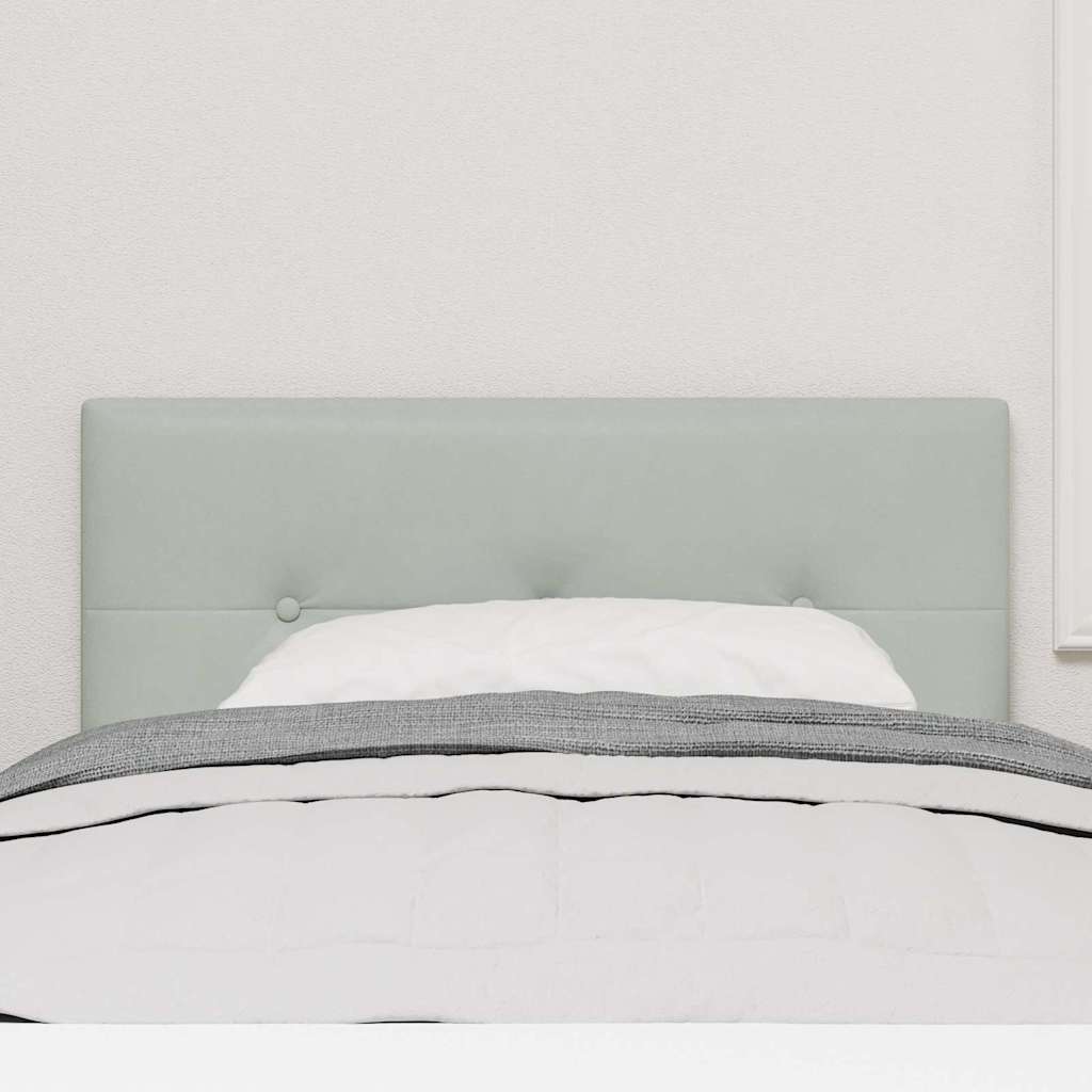 Fejtámla Világosszürke 80 cm Bársony