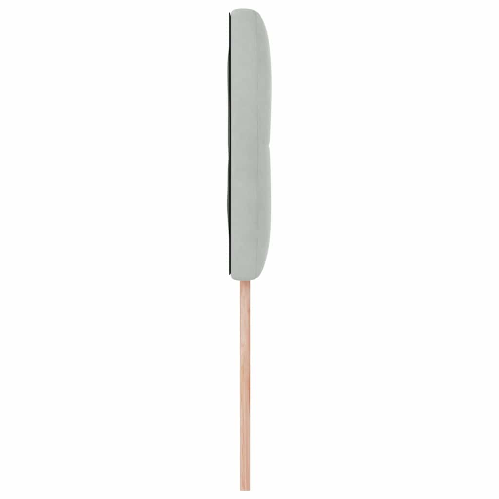 Fejtámla Világosszürke 80 cm Bársony