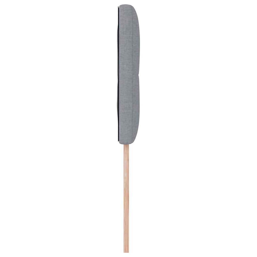 Magasságállítható ágyfej Világosszürke 100 cm szövet