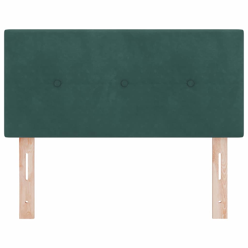 Fejtámla Sötétzöld 100 cm Bársony