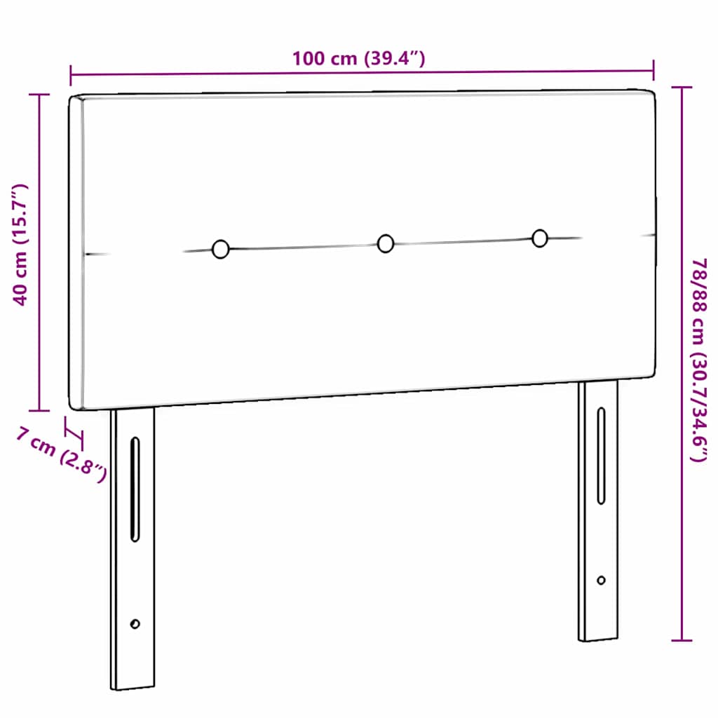 Fejtámla Sötétzöld 100 cm Bársony