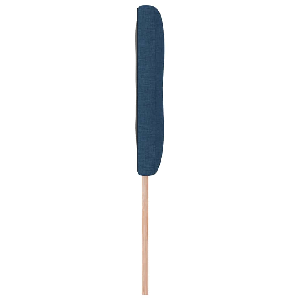 Magasságállítható ágyfej fejtámlával Kék 144 cm szövet