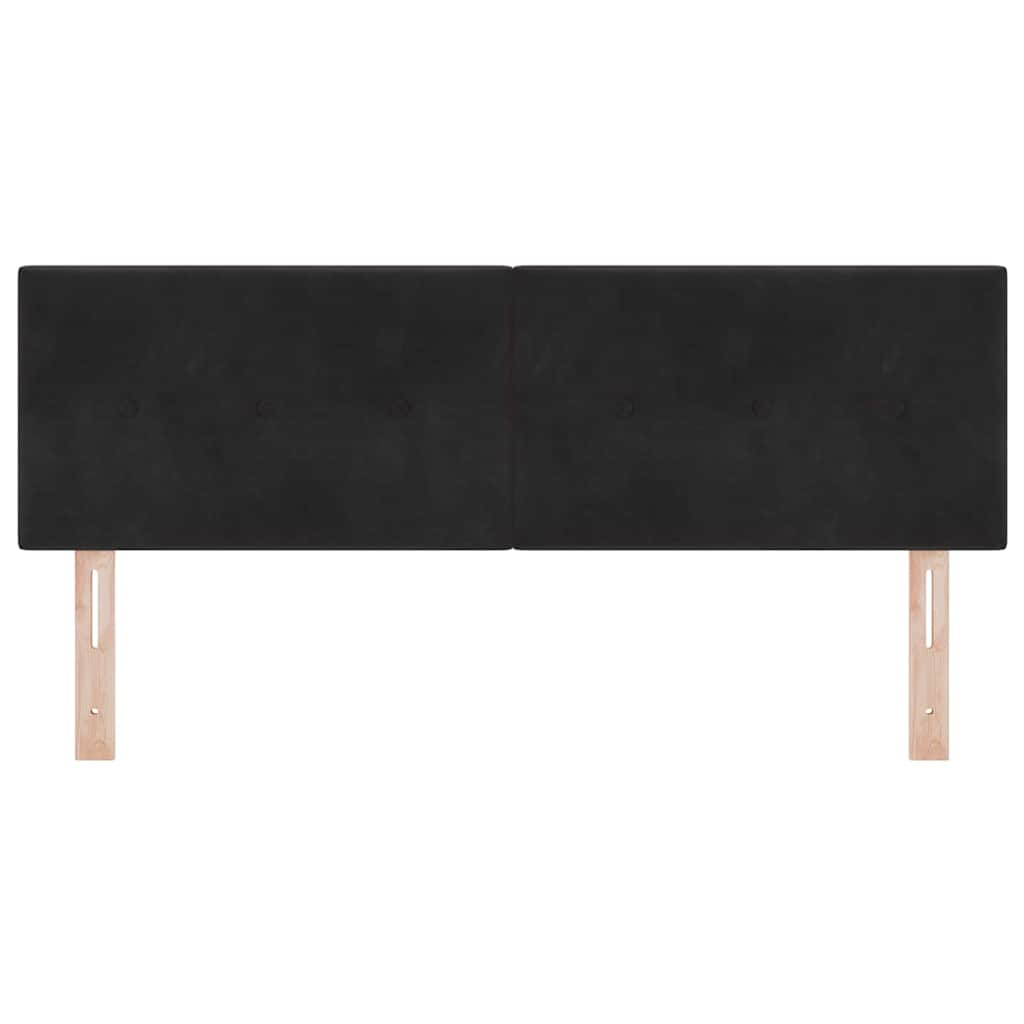 Fejtámla Fekete 160 cm Bársony
