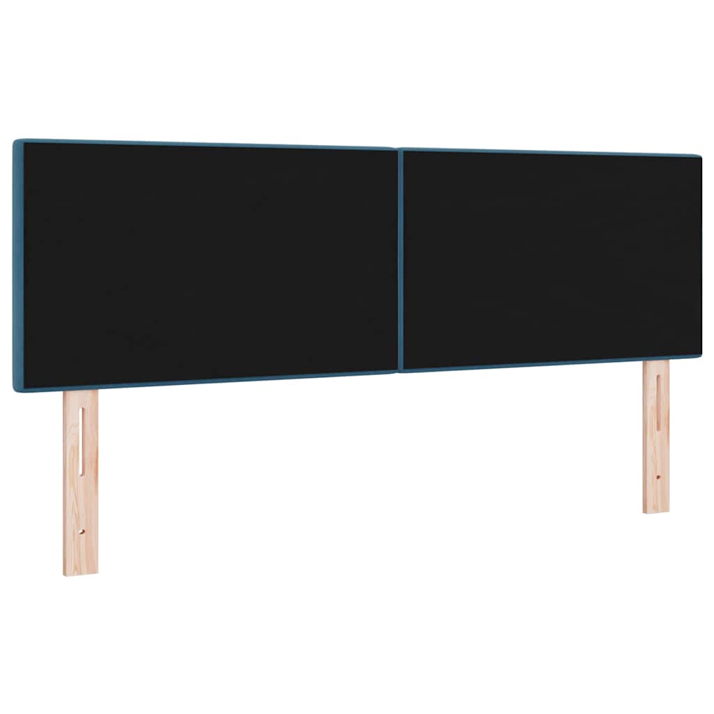 Fejtámla Sötét kék 160 cm Bársony