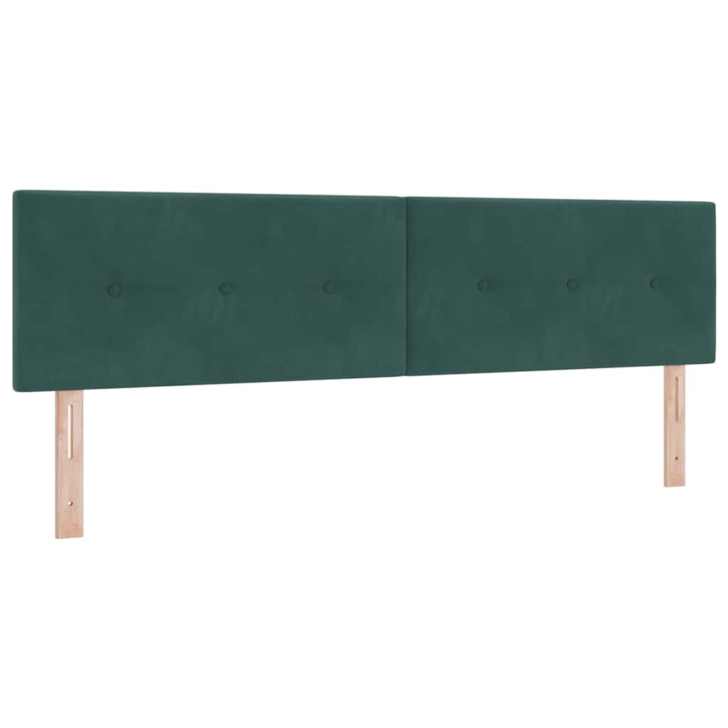 Fejtámla Sötétzöld 180 cm Bársony
