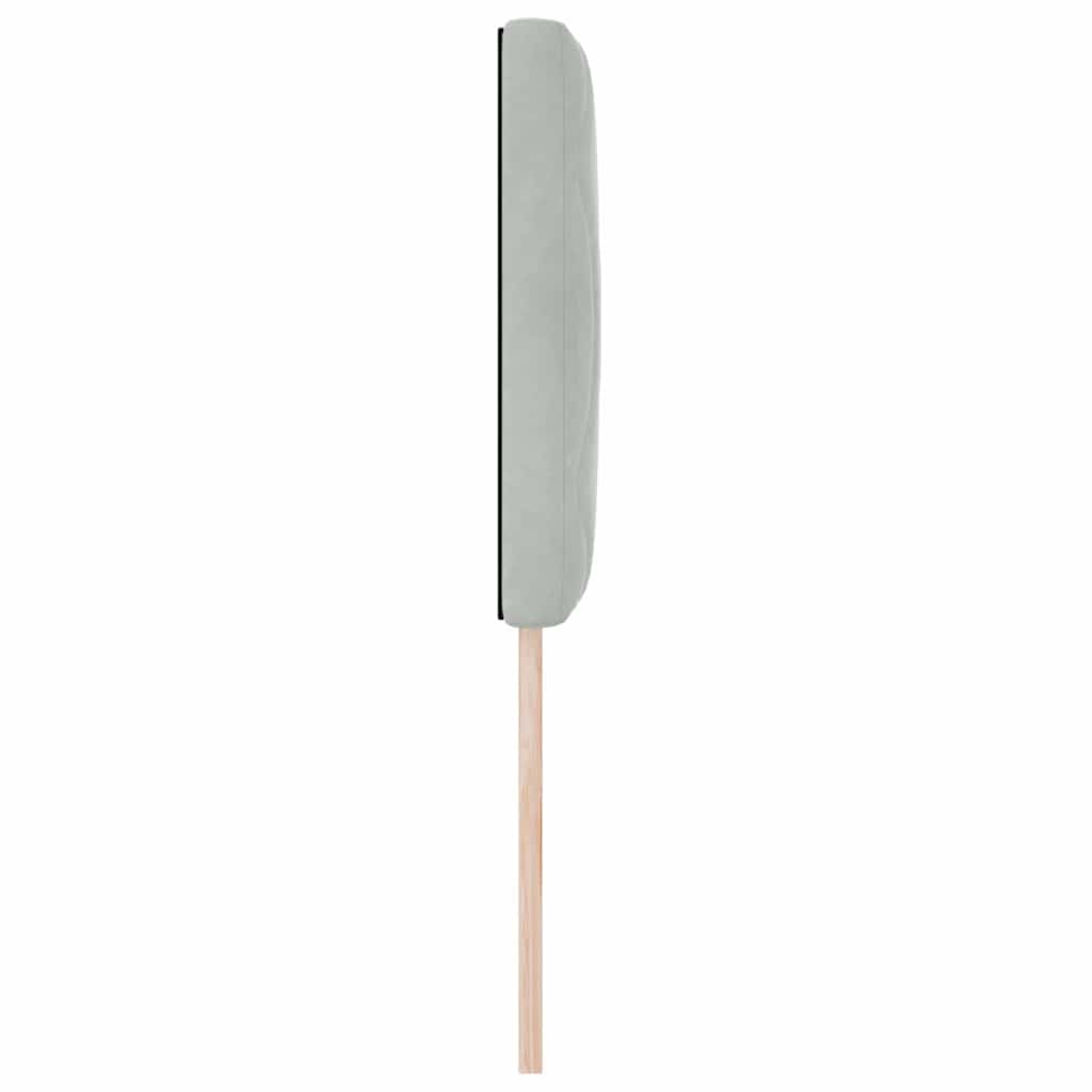 Fejtámla Világosszürke 80 cm Bársony