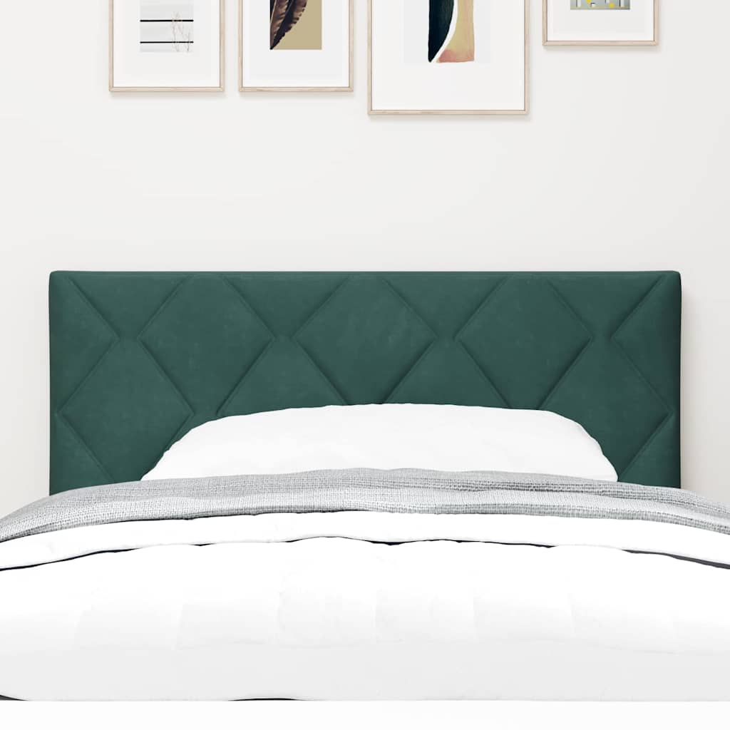 Fejtámla Sötétzöld 90 cm Bársony
