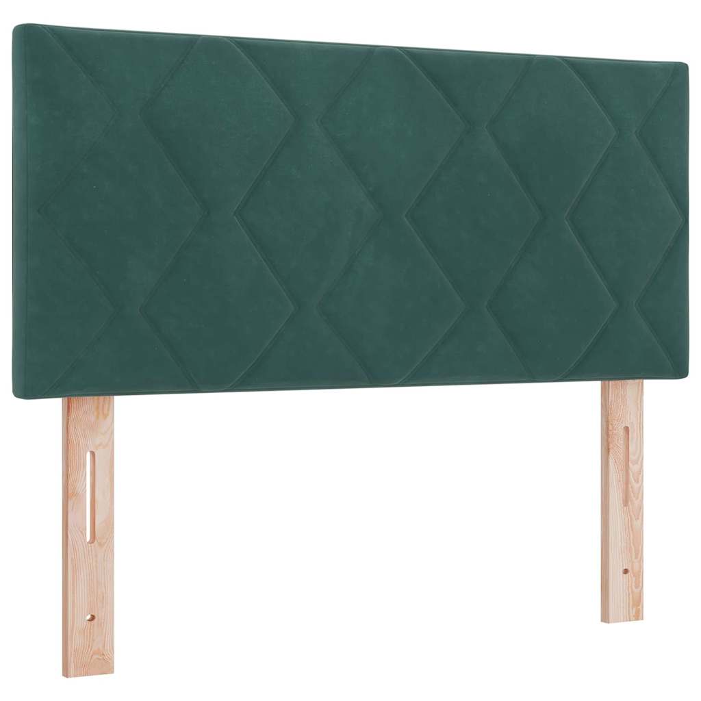 Fejtámla Sötétzöld 90 cm Bársony