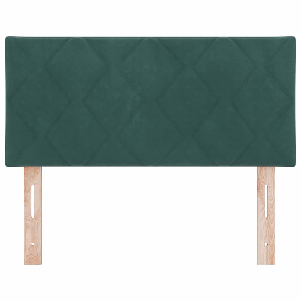 Fejtámla Sötétzöld 90 cm Bársony