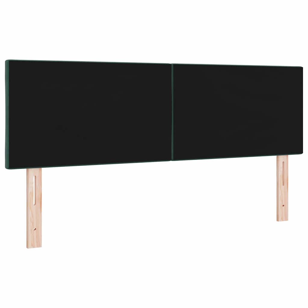 Fejtámla Sötétzöld 144 cm Bársony
