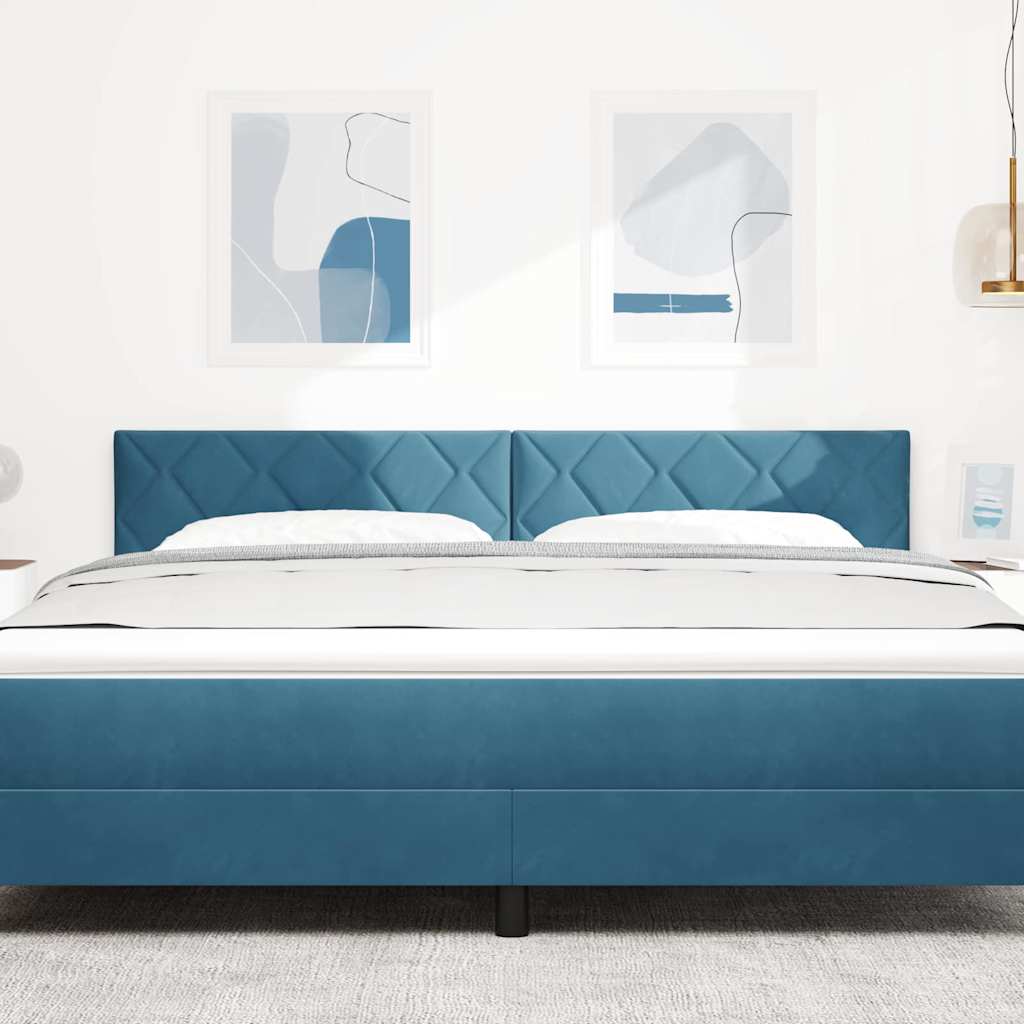 Fejtámla Sötét kék 180 cm Bársony