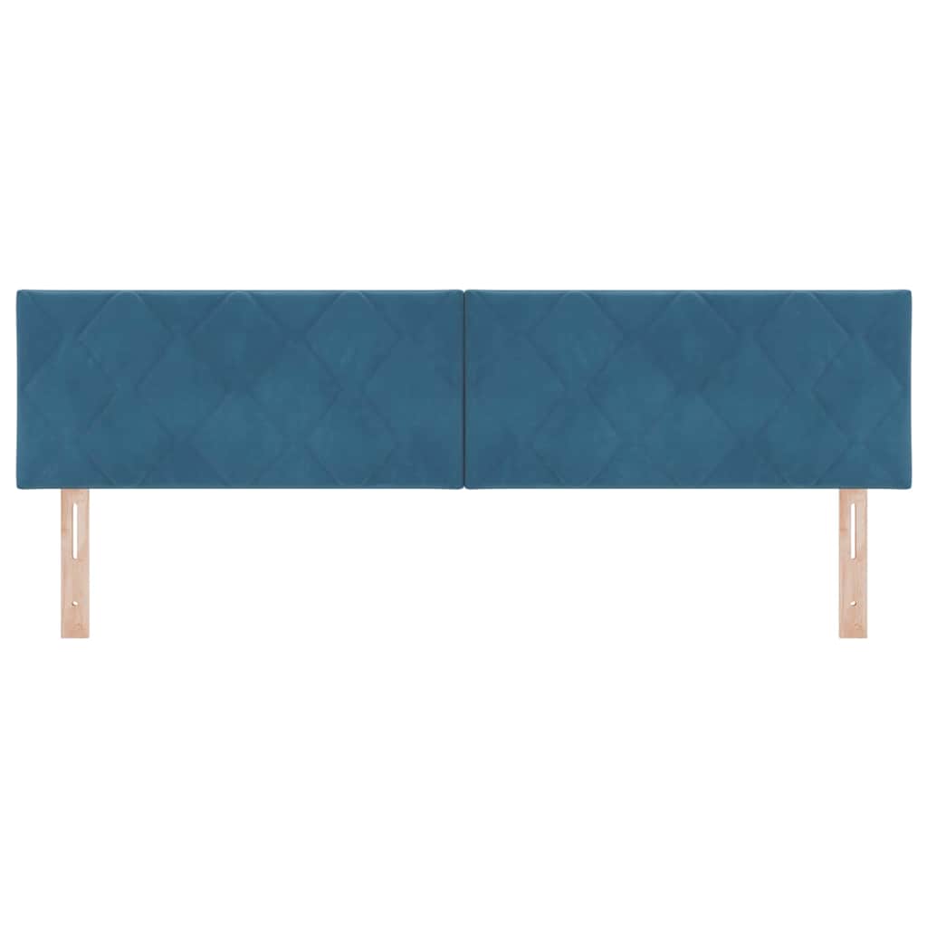 Fejtámla Sötét kék 180 cm Bársony