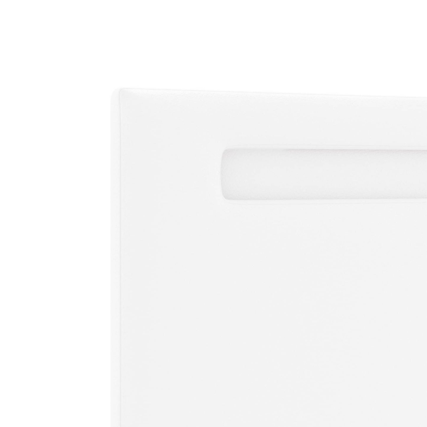 LED ágytámla Fehér 144 cm Műbőr