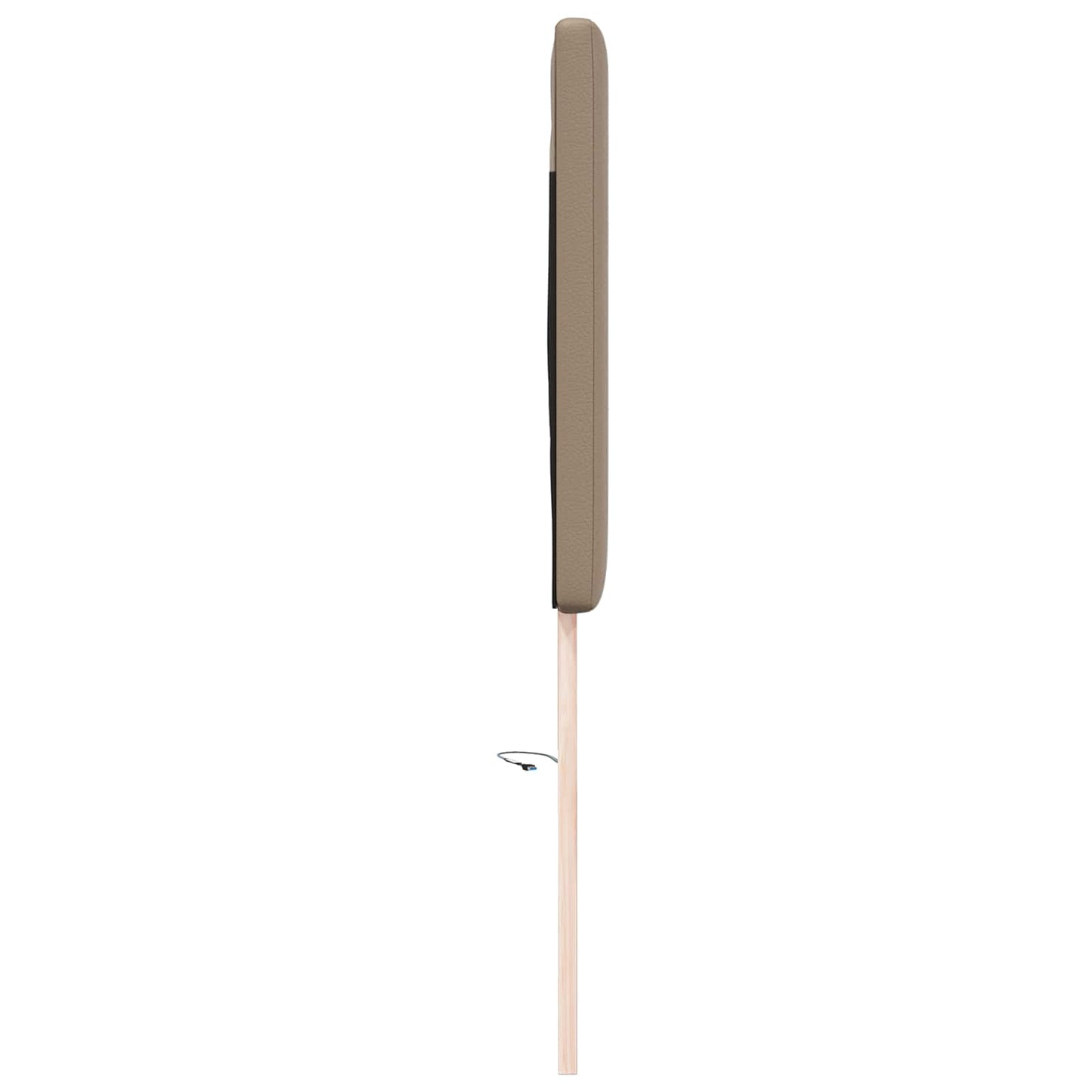 LED ágytámla Cappuccino 160 cm Műbőr